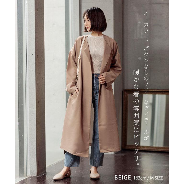 SALE スプリングコート ノーカラーコート 春コート コート SALE スプリングコート ノーカラーコート 春コート コート