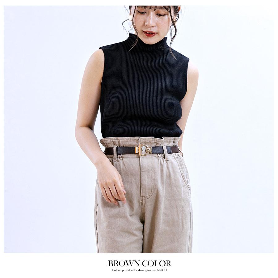 ベルト レディース 細 細ベルト ゴムベルト リング ゴールドリング 合皮 デザインベルト おしゃれ 小物 アクセサリー M0 | ブランド登録なし | 10