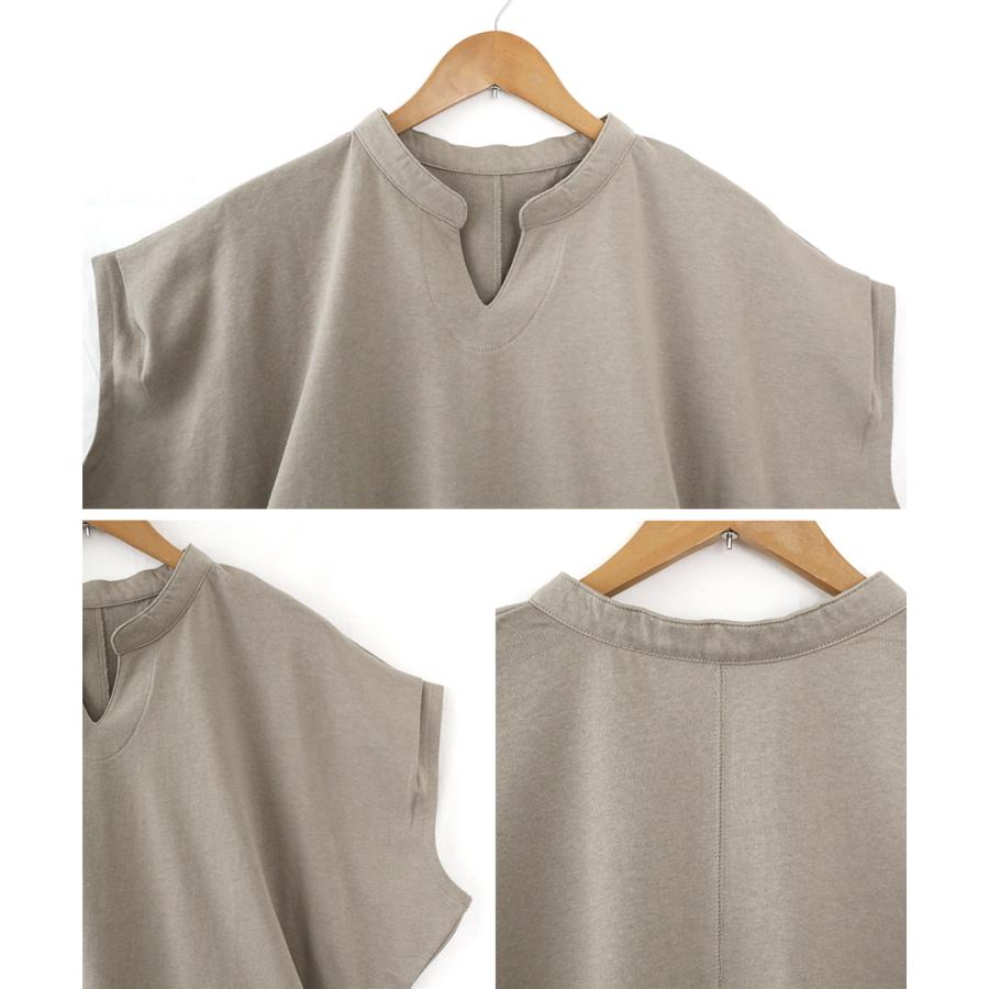 キーネック tシャツ レディース キーネック トップス 半袖 綿100% tシャツ 体形カバー トップス 夏 ドルマンtシャツ | ブランド登録なし | 15