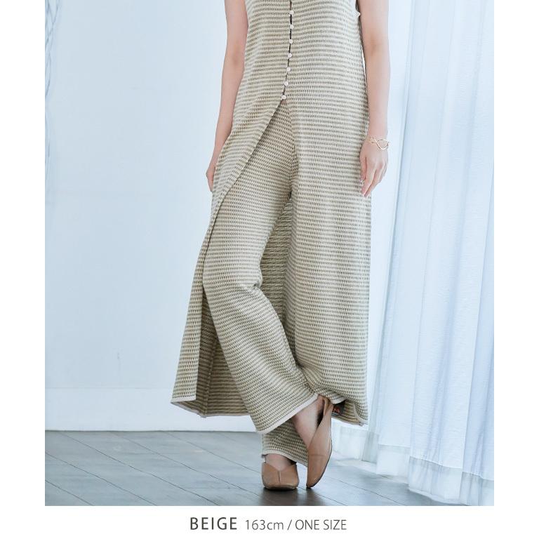 パンツ レディース ロング ジャガード 編み ニットパンツ パンツ レディース ロング ジャガード 編み ニットパンツ