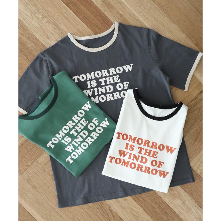 プリーツプリーズ 英字プリント テキスト Tシャツ カットソー 半袖 総