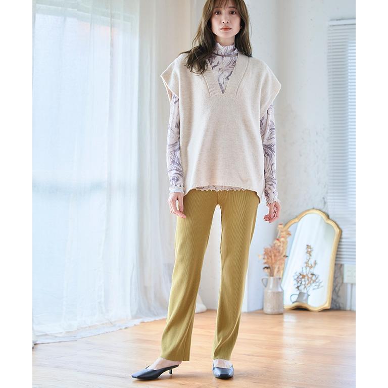 クーポン割 SALE プリーツパンツ レディース セルフカット 低 クーポン割 SALE プリーツパンツ レディース セルフカット 低