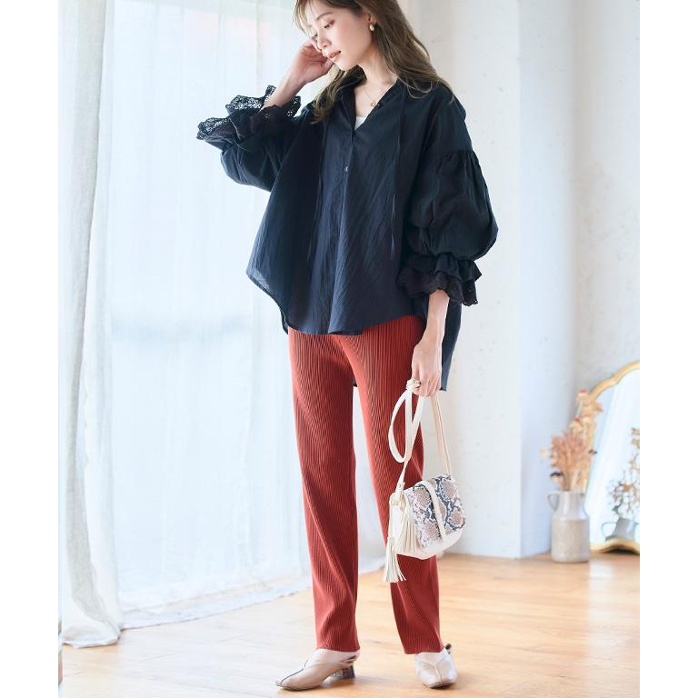 クーポン割 SALE プリーツパンツ レディース セルフカット 低 クーポン割 SALE プリーツパンツ レディース セルフカット 低