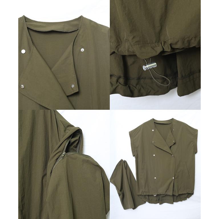 新品★39,600円 ブリーフィング 撥水ナイロンフルジップブルゾンOLIVE セール】 UVカット 撥水加工 ショート丈 ドルマンスリーブ