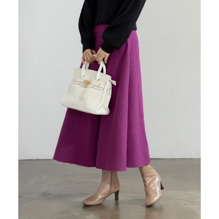 ニットスカート ロング 冬 レディース フレア 2022 : GROWINGRICH