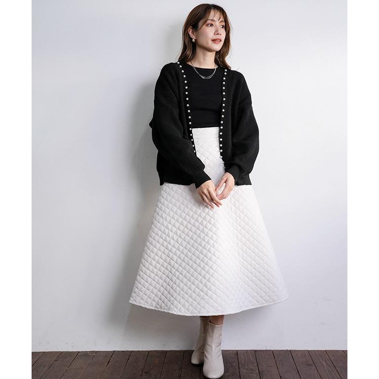 キルティング スカート フレア ロングスカート フレアスカート a キルティング スカート フレア ロングスカート フレアスカート a