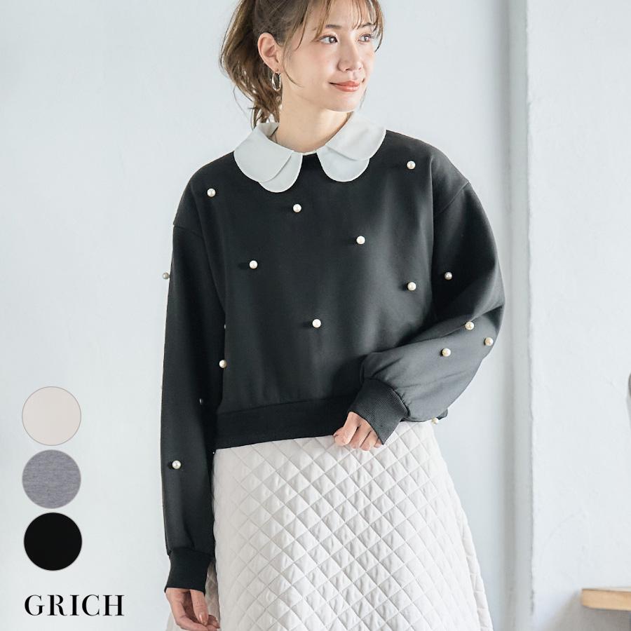 24SS 新品タグ付き✨PATOU プルオーバースウェット ショート丈 黒 S 24SS 新品タグ付き✨PATOU プルオーバースウェット ショート丈