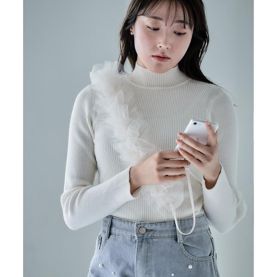 【新品】[be with M] Misayoフリルマルチショルダーストラップ 新品】[be with M] Misayoフリルマルチショルダーストラップ