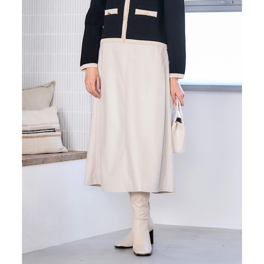 美品　プラダ　革フレアスカート ロングスカート 楽天市場】フェイクレザー スカート レディース フレアスカート