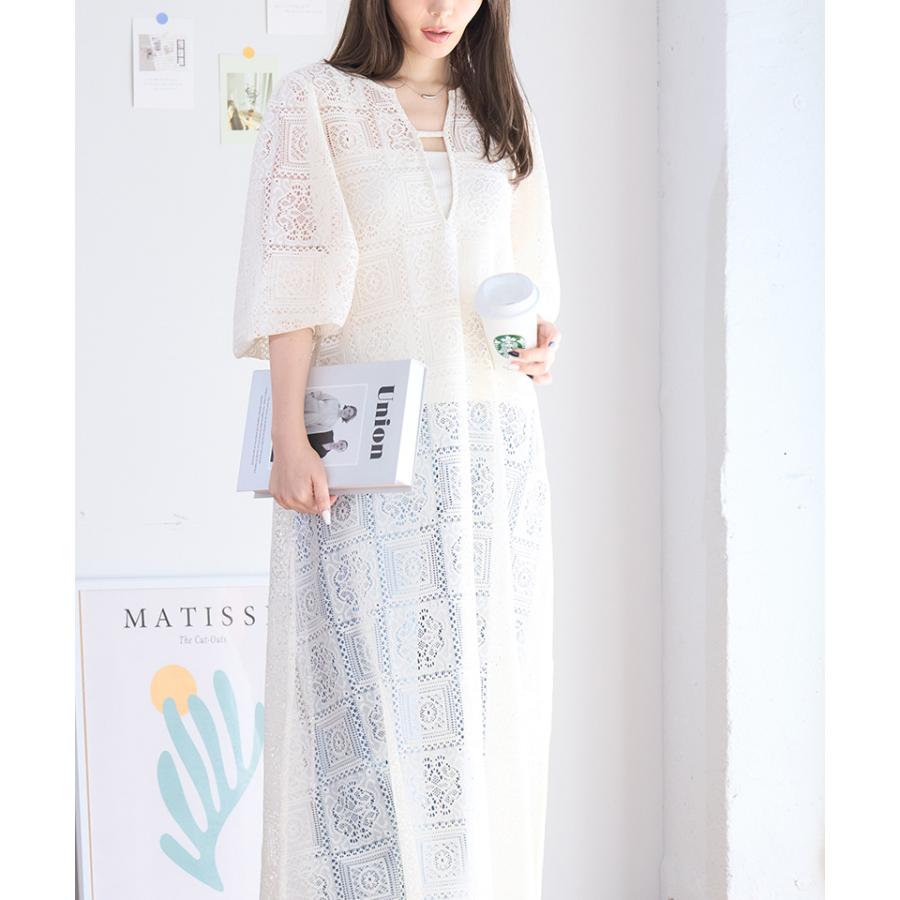 クロシェレース ワンピース : GROWINGRICH - 通販 - Yahoo!ショッピング
