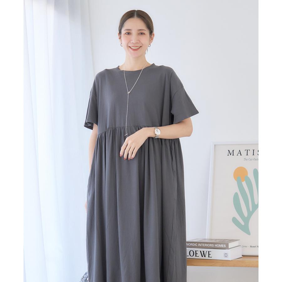 ワンピース 半袖 ロング レディース カットソー ロングワンピース 夏