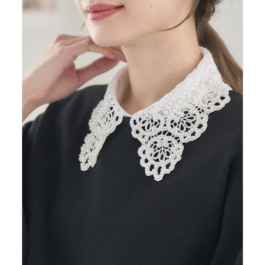 SALE 付け襟 つけ襟 レース パール フリル オシャレ つけえり