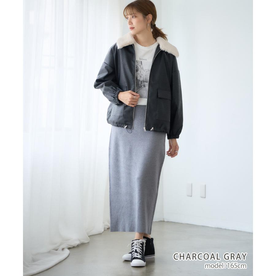 タイトスカート ロング スリットなし 秋冬 ニット スカート レディース ミラノリブ ナロー タイト 洗濯可能 洗えるニット | ブランド登録なし | 19