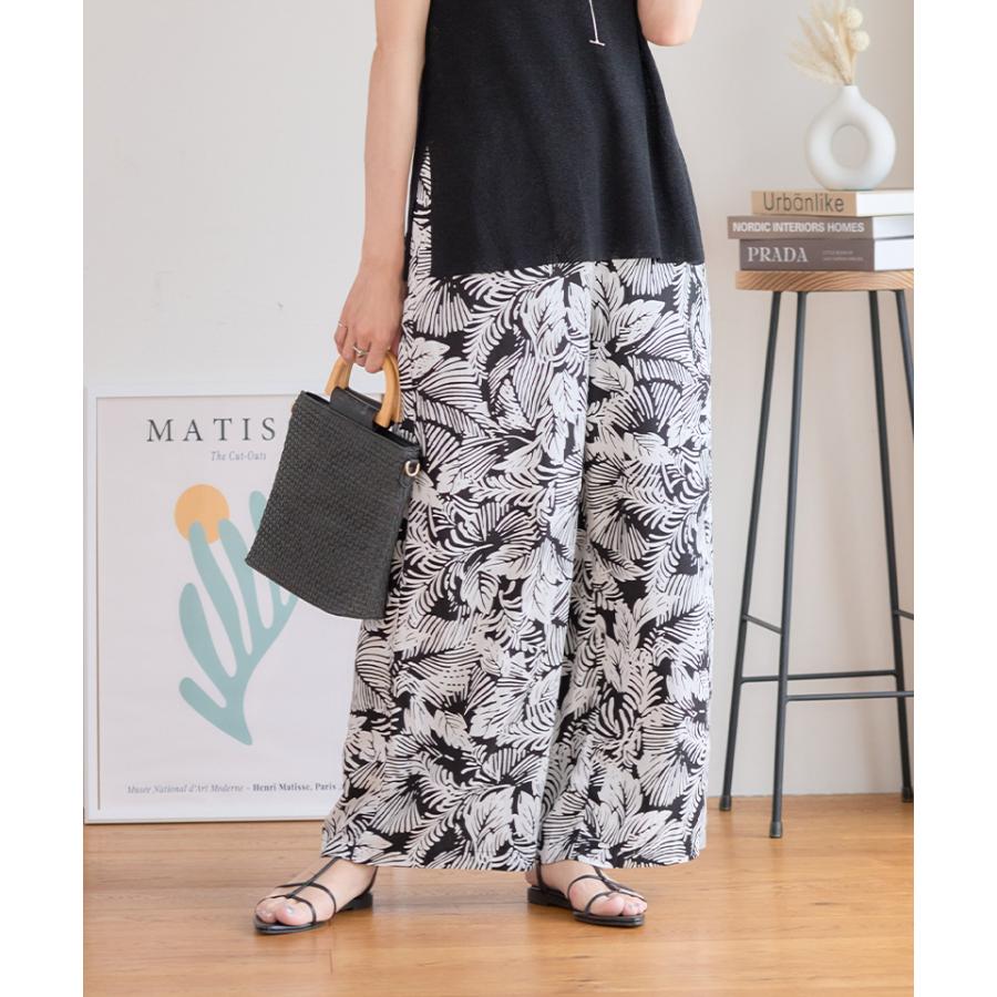 ボタニカル 柄 パンツ レディース 夏 涼しい リゾートパンツ 夏 ボタニカル 柄 パンツ レディース 夏 涼しい リゾートパンツ 夏
