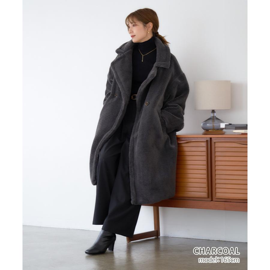 テディボアコート ボアコート レディース ロング ロングコート 冬