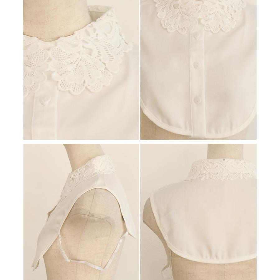 SALE つけ襟 レース 付け襟 フリル つけえり 刺繍 白 黒 おしゃれ 付け衿 フォーマル 入園式 入学式 卒業式 セレモニー ハレの日 | ブランド登録なし | 16