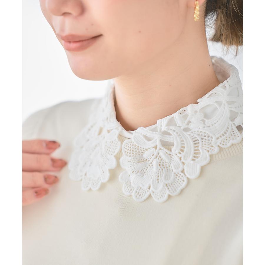 SALE つけ襟 レース 付け襟 フリル つけえり 刺繍 白 黒 おしゃれ 付け衿 フォーマル 入園式 入学式 卒業式 セレモニー ハレの日 | ブランド登録なし | 08