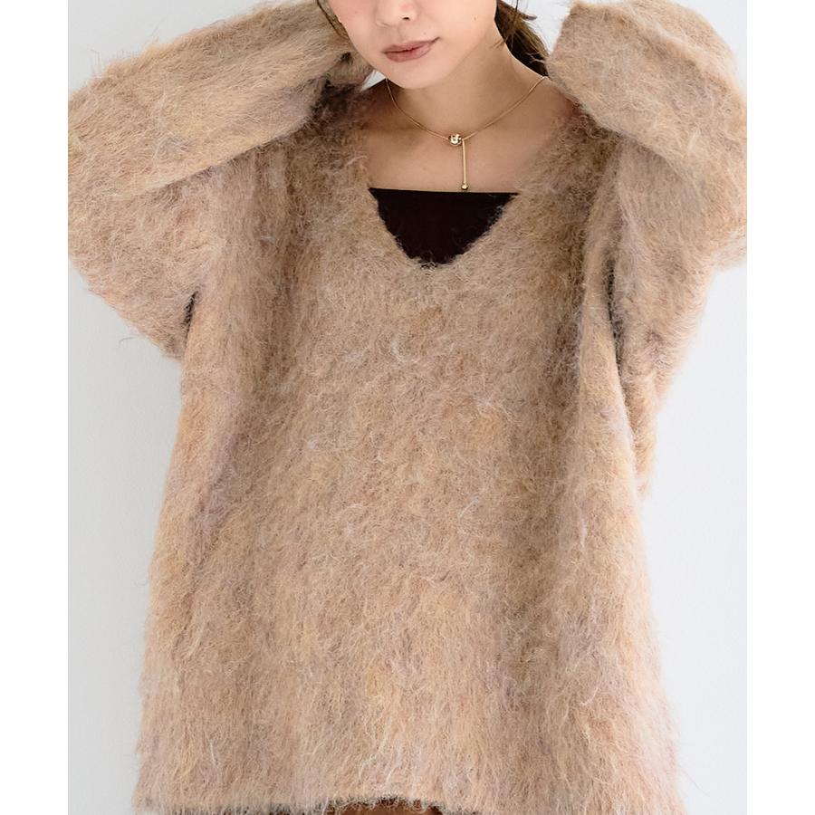 ブークレシャギーＶネックニット | ブランド登録なし | 13