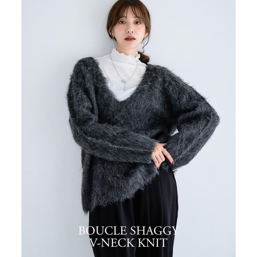 ブークレシャギーＶネックニット | ブランド登録なし | 05