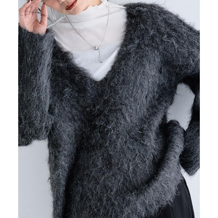 ブークレシャギーＶネックニット | ブランド登録なし | 10