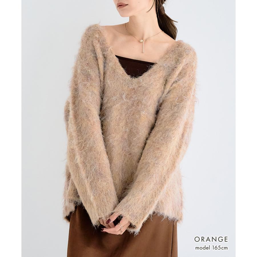 ブークレシャギーＶネックニット | ブランド登録なし | 11