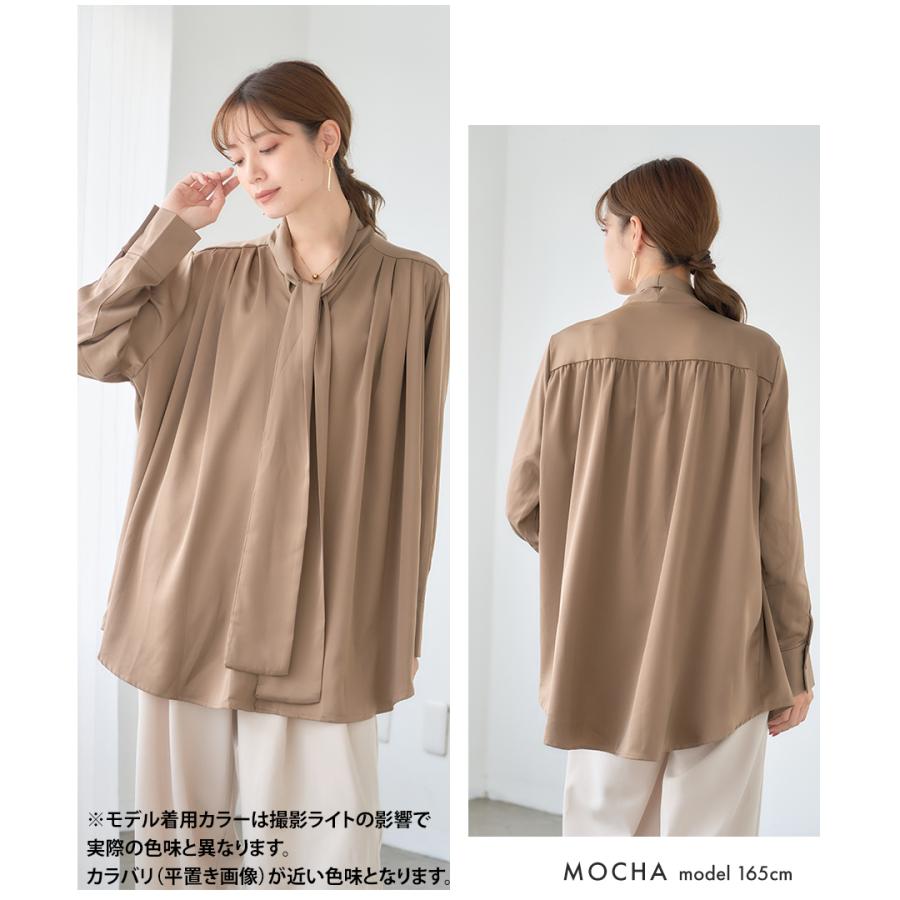 サテンボウタイブラウス : GROWINGRICH - 通販 - Yahoo!ショッピング