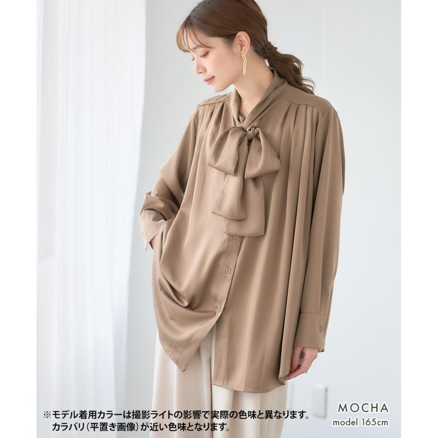 サテンボウタイブラウス : GROWINGRICH - 通販 - Yahoo!ショッピング