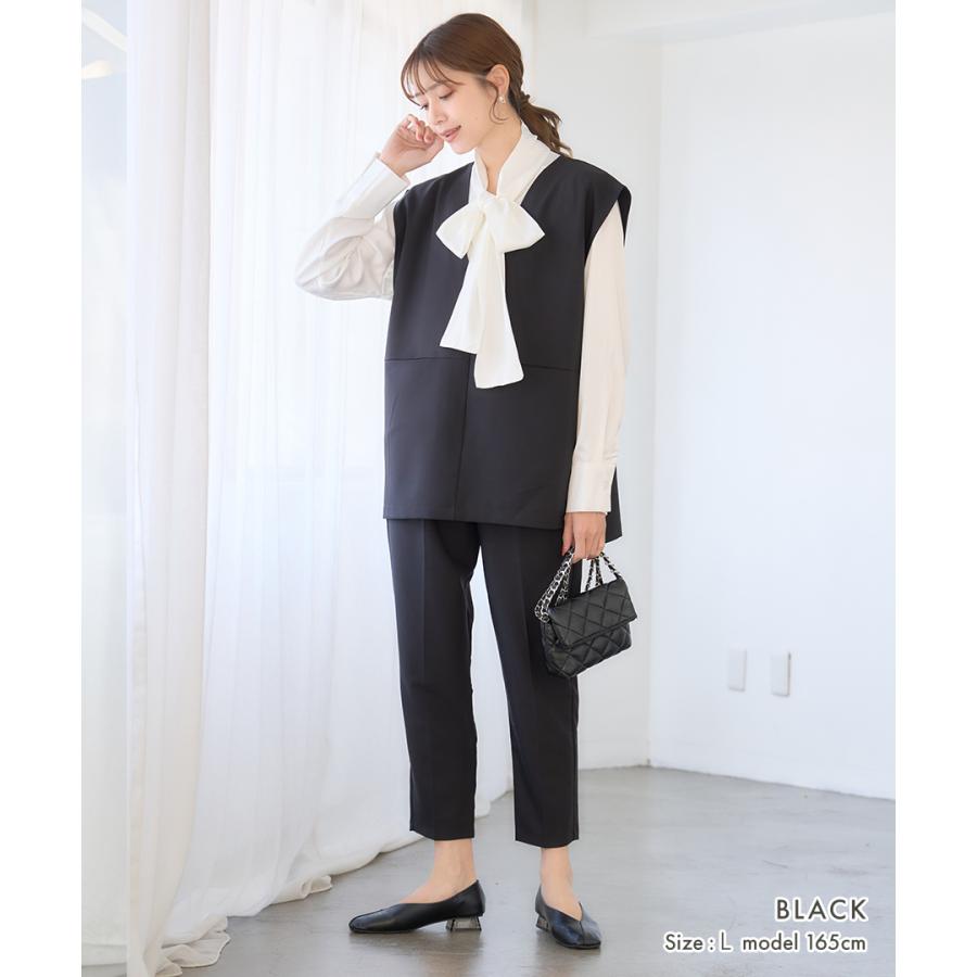 オケージョン ベストVネック ジレ レディース ポケット ツイル フォーマル 春 夏 トップス ハレの日 きれいめ オフィス 秋 | ブランド登録なし | 13