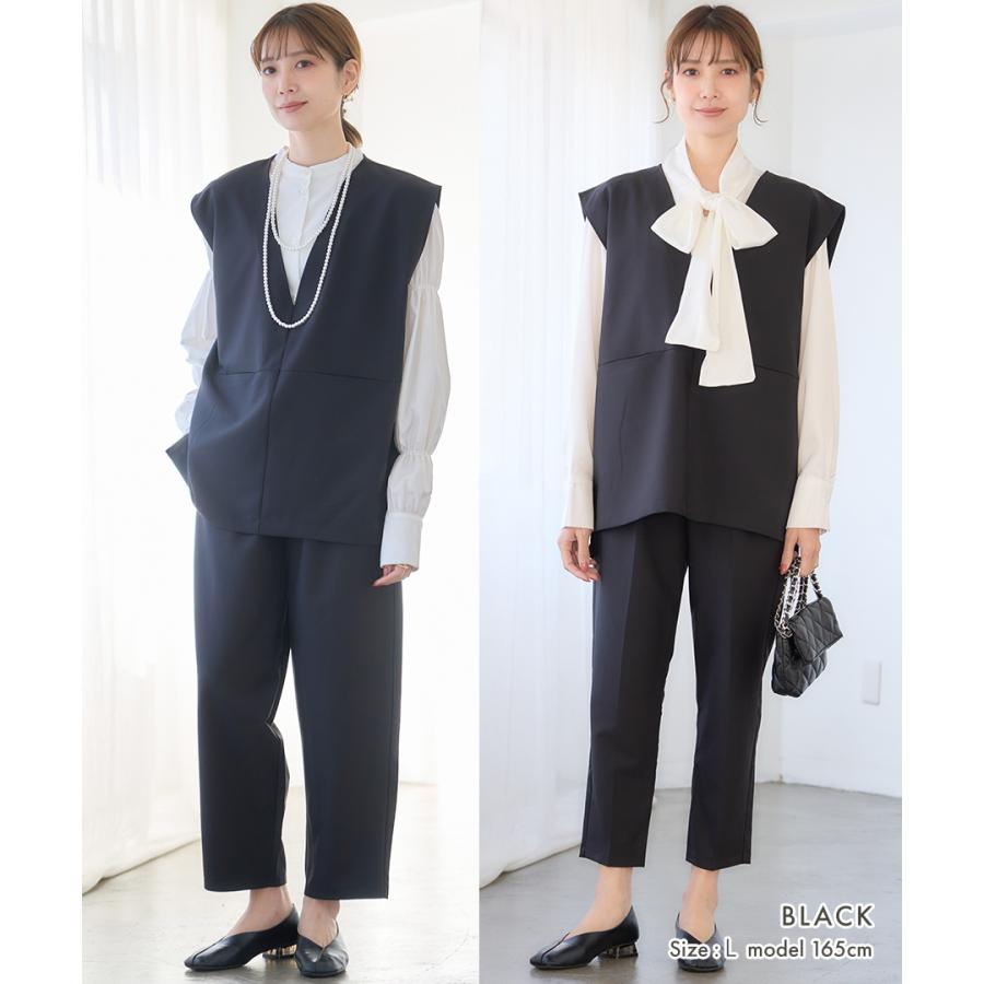 オケージョン ベストVネック ジレ レディース ポケット ツイル フォーマル 春 夏 トップス ハレの日 きれいめ オフィス 秋 | ブランド登録なし | 14