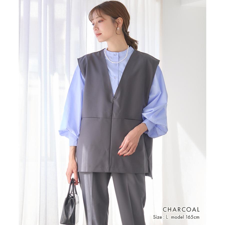 オケージョン ベストVネック ジレ レディース ポケット ツイル フォーマル 春 夏 トップス ハレの日 きれいめ オフィス 秋 | ブランド登録なし | 17