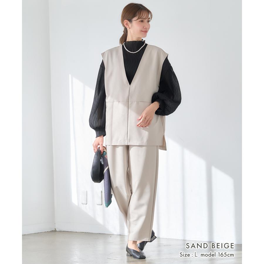 オケージョン ベストVネック ジレ レディース ポケット ツイル フォーマル 春 夏 トップス ハレの日 きれいめ オフィス 秋 | ブランド登録なし | 08