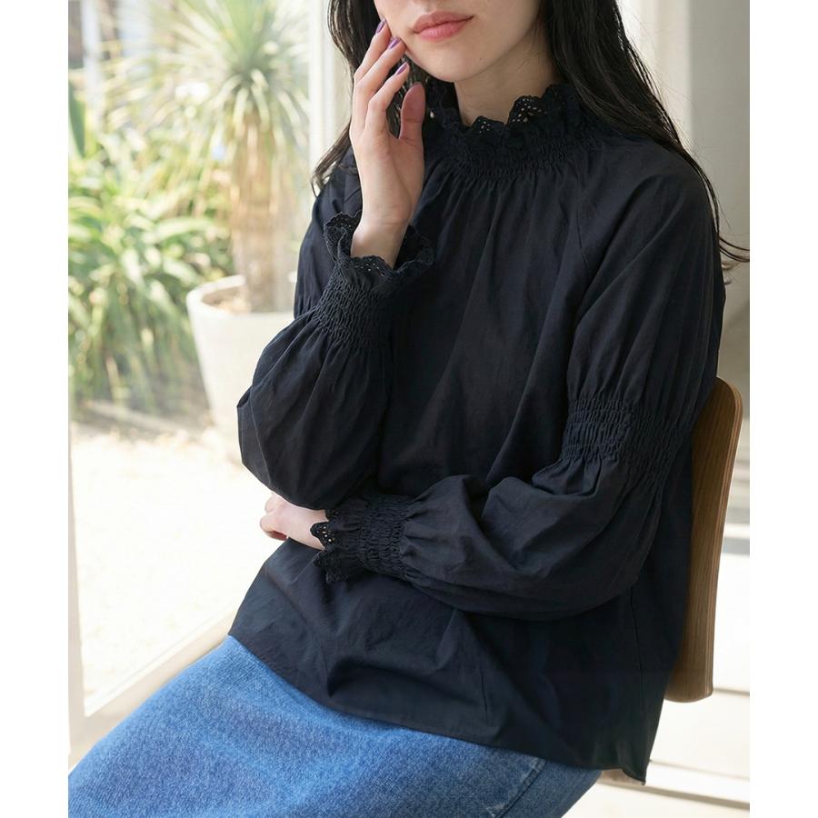 新品 コットンフリルレースブラウス コットンレースフリルブラウス - Victorian maiden - クラシカル