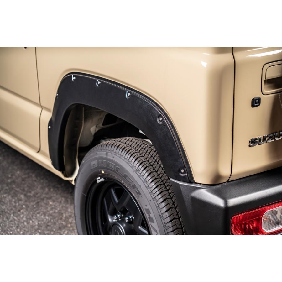 GRANGIO オーバーフェンダージムニー JB64(訳あり) GRANGIO JB64ジムニー オーバーフェンダーキット シボ有りブラック [代
