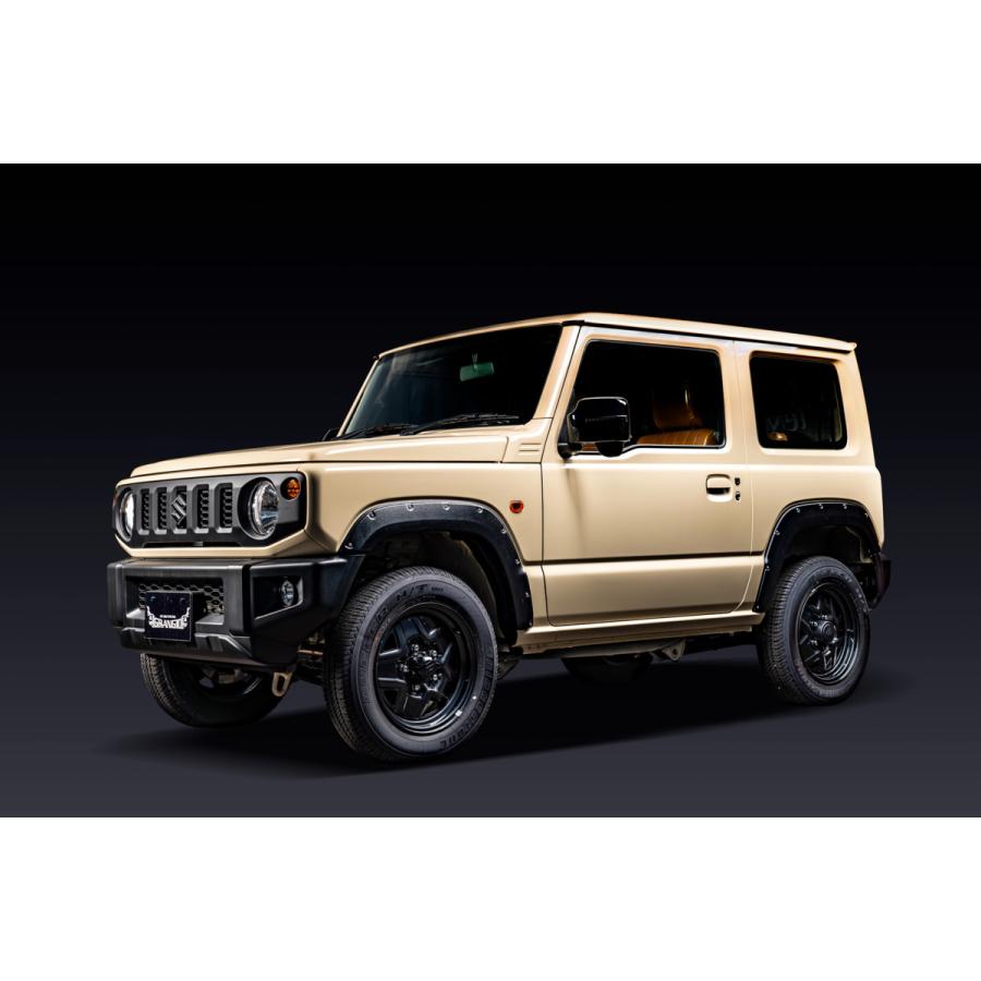 GRANGIO オーバーフェンダージムニー JB64(訳あり) GRANGIO JB64ジムニー オーバーフェンダーキット シボ有りブラック [代
