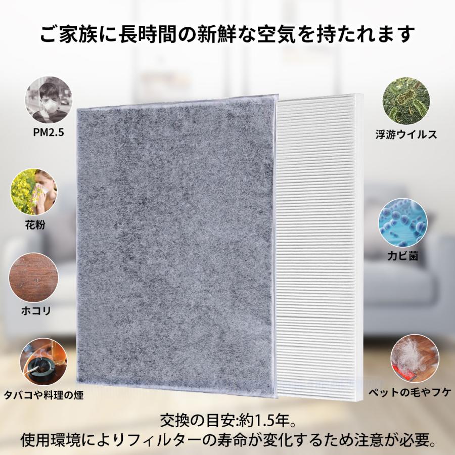ツインバード（TWINBIRD） フィルター 空気清浄機用 集塵・脱臭