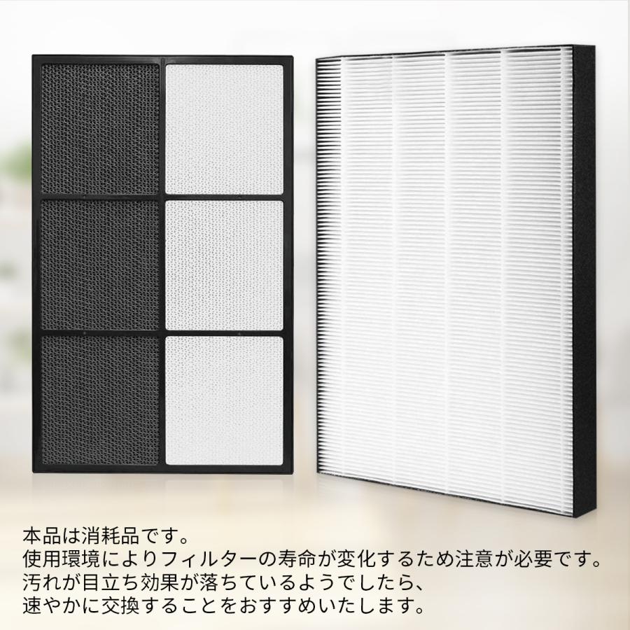 フィルター FZ-E55HF FZ-E55DF 空気清浄機 加湿フィルター シャープ 集じんフィルター fz-e55hf 脱臭フィルター fz-e55df 加湿空気清浄機 2枚セット/互換品 | SHARP | 07