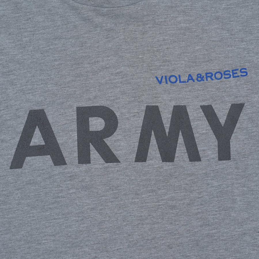 VIOLA & ROSES U.S.ARMY IPFUリメイクプリント ロンT