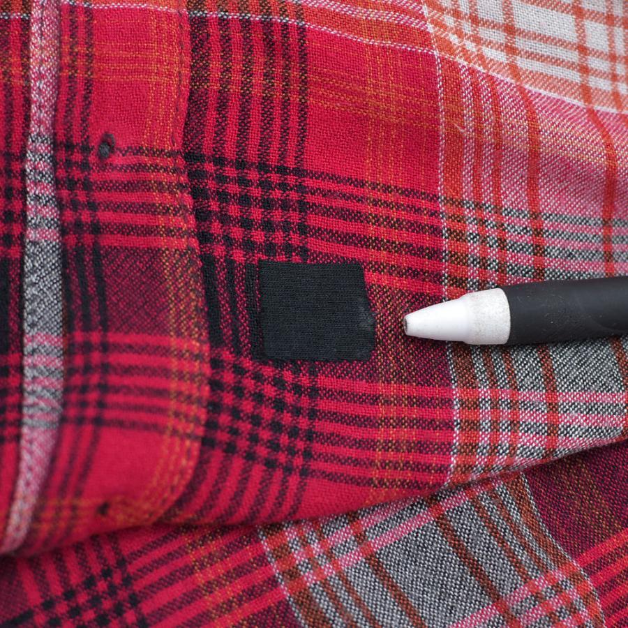 VINTAGE 00s〜 ARDENE オンブレ調 チェック レーヨンシャツ シャドー 