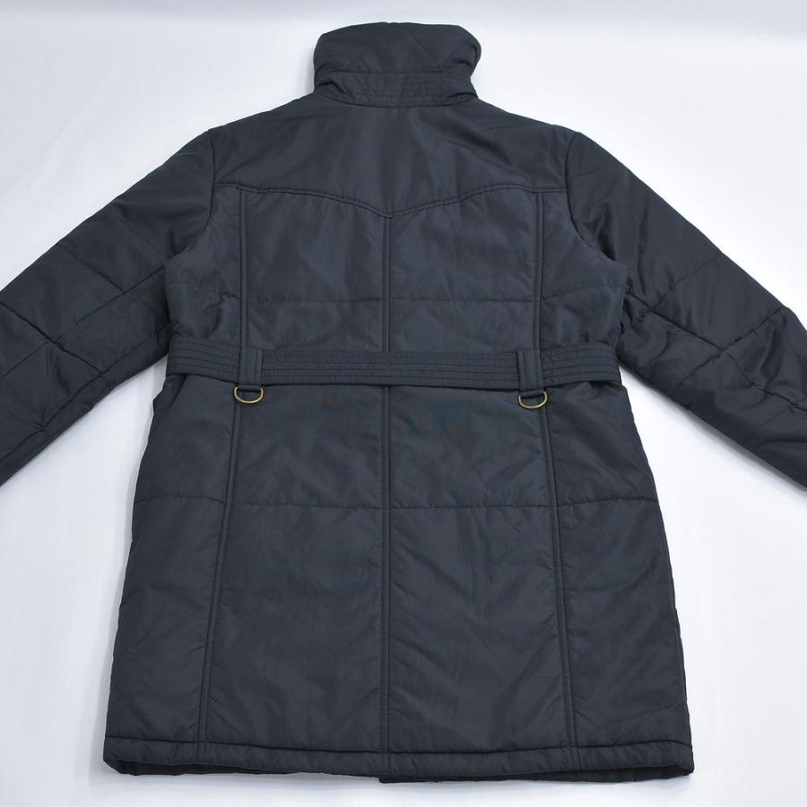 00s〜 LAND'SEND ランズエンド スタンドネック 2WAY ロングコート ヴィンテージ 中綿入り ベルト付き ブラック | ランズエンド | 11