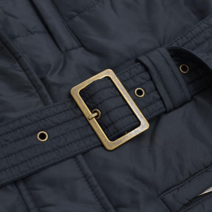 00s〜 LAND'SEND ランズエンド スタンドネック 2WAY ロングコート ヴィンテージ 中綿入り ベルト付き ブラック | ランズエンド | 17