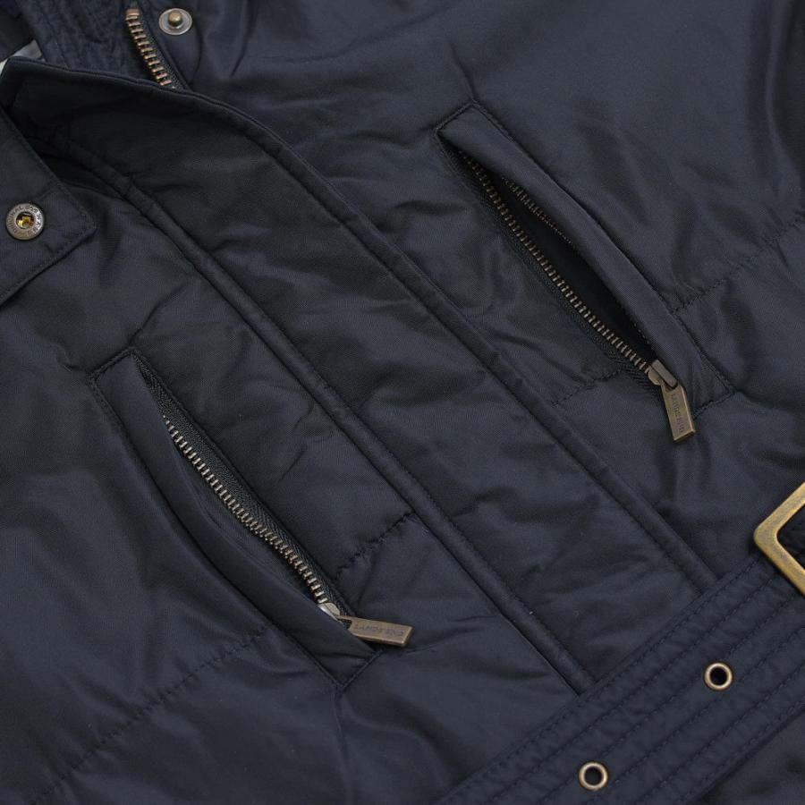 00s〜 LAND'SEND ランズエンド スタンドネック 2WAY ロングコート ヴィンテージ 中綿入り ベルト付き ブラック | ランズエンド | 18