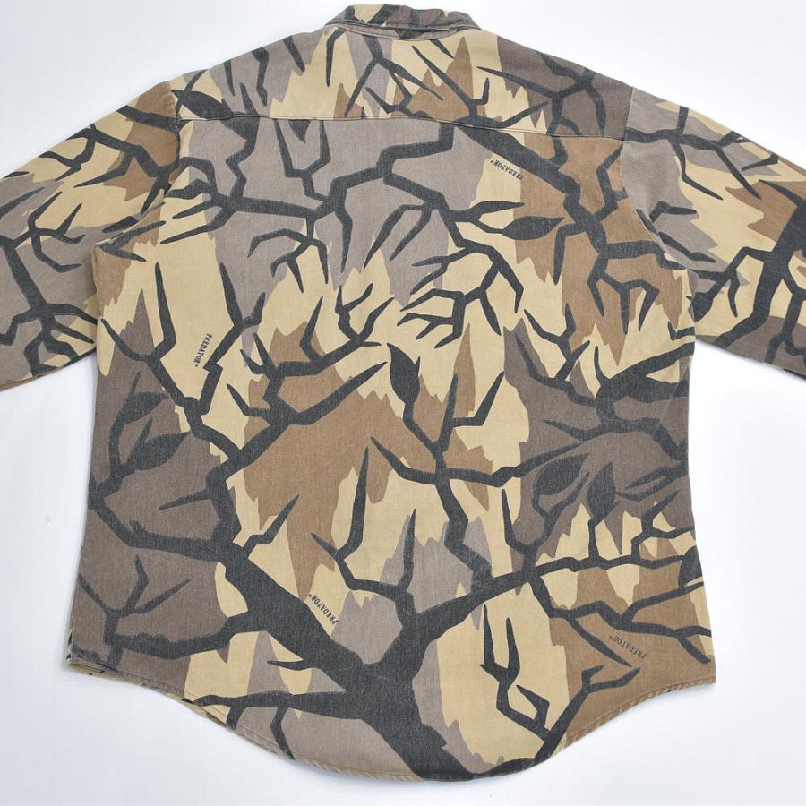 90s プレデターカモ シャツ made in USA VINTAGE 90s アメリカ製 PREDATOR CAMOUFRAGE プレデターカモ シャモア