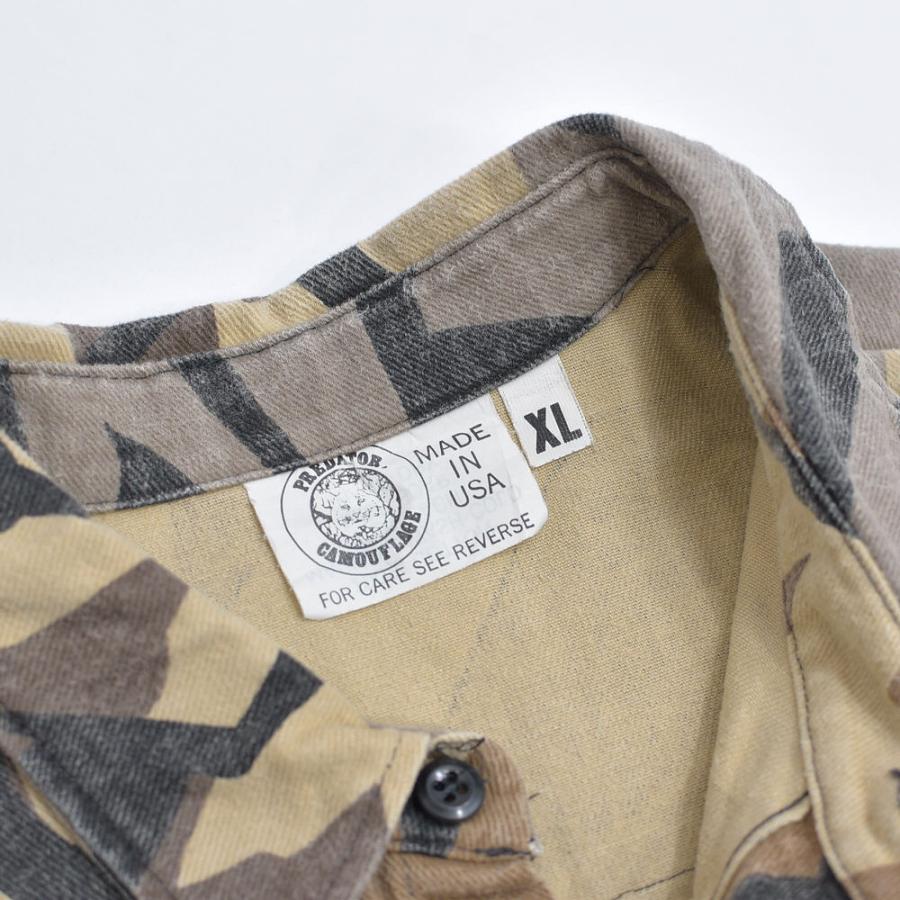 90s プレデターカモ シャツ made in USA VINTAGE 90s アメリカ製 PREDATOR CAMOUFRAGE プレデターカモ シャモア