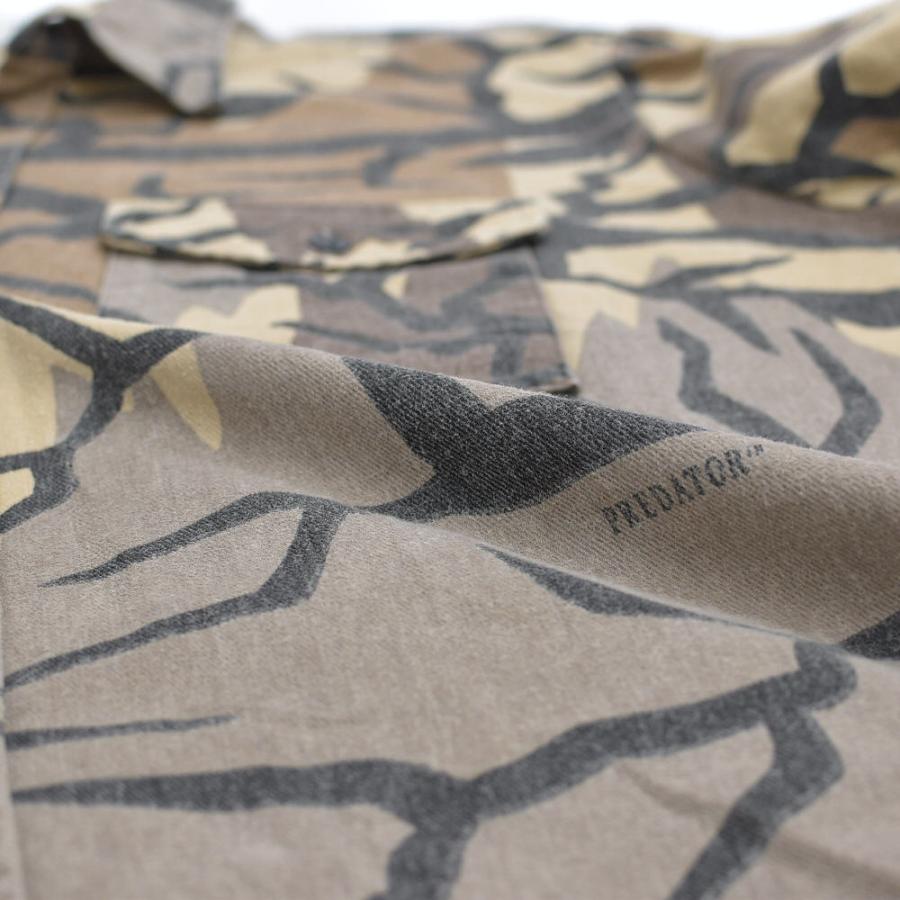 VINTAGE 90s アメリカ製 PREDATOR CAMOUFRAGE プレデターカモ シャモア