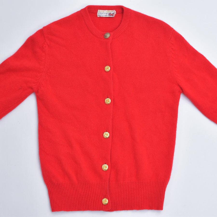 VINTAGE 80s〜 HOUSE OF LONDON ピュア カシミヤ ウール ニット 