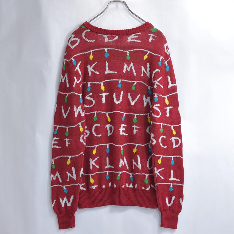 VINTAGE STRANGER THINGS ストレンジャーシングス 総柄 ニット プル