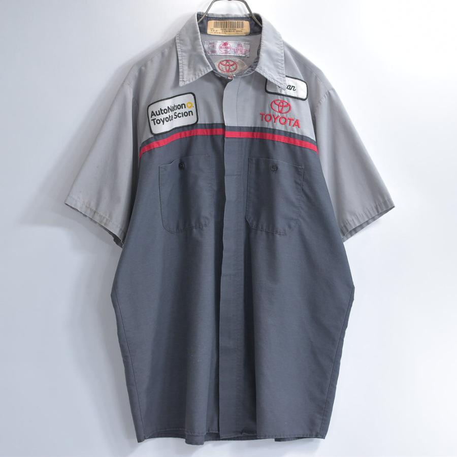 RED KAP（レッドキャップ） 00s RED KAP TOYOTA ワークシャツ ワッペン