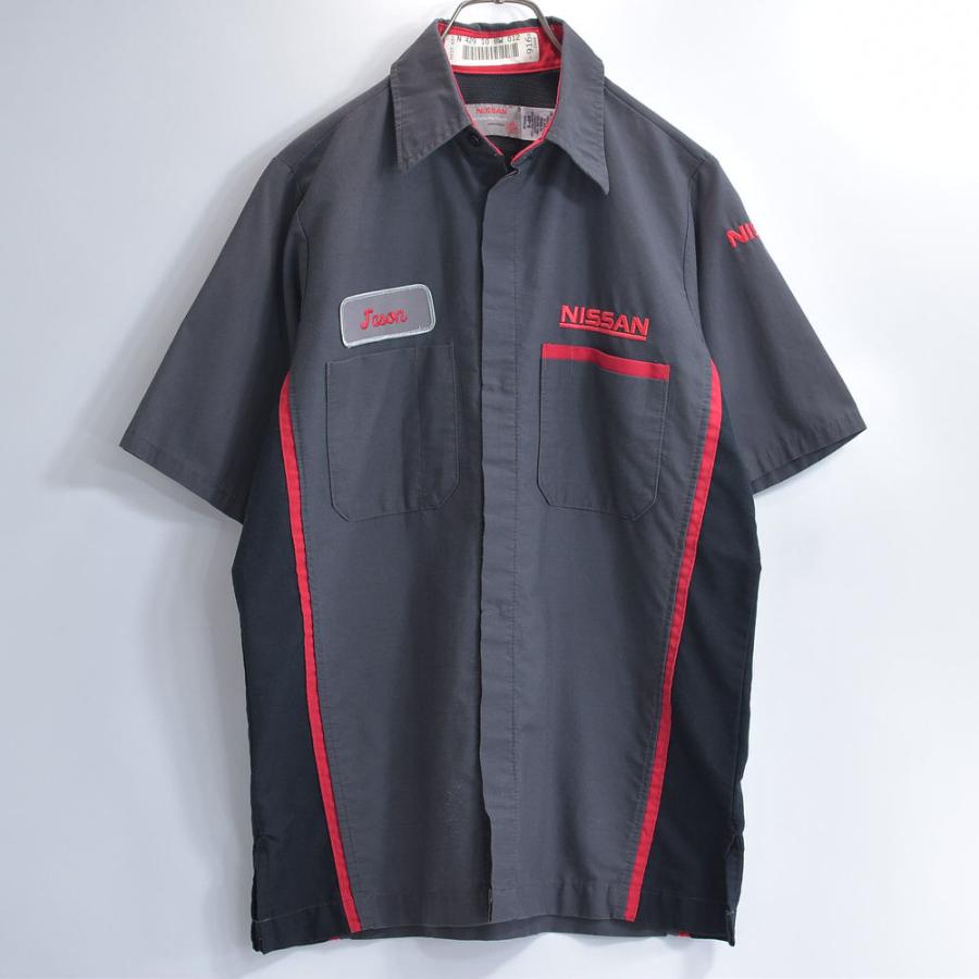 RED KAP（レッドキャップ） 00s RED KAP NISSAN ワークシャツ ワッペン