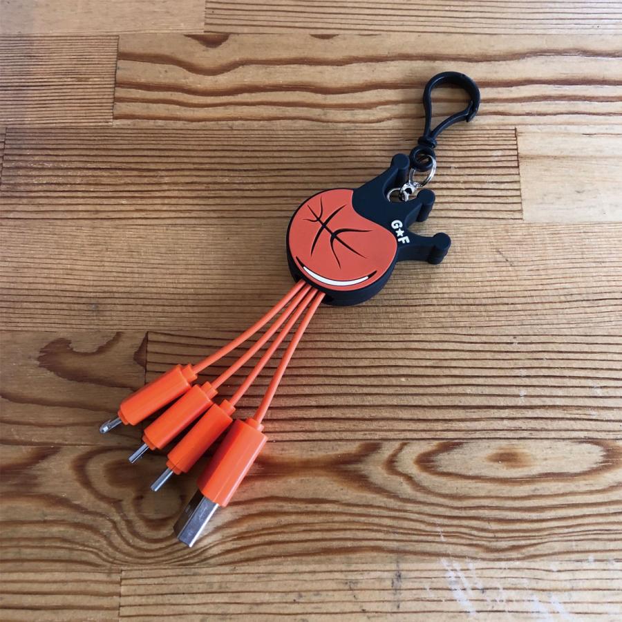 グリン王子デザイン4本足の充電ケーブルキーホルダー USB Lightning