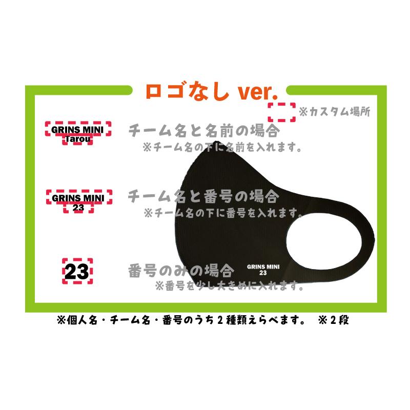 ロゴ ネーム入りマスク ブラック 1枚入り 洗える 名入れマスク 個人名 チーム名 名前入りマスク 受注後制作 5 7営業日発送 Namemask02 バスケウェアブランドgrinfactory 通販 Yahoo ショッピング